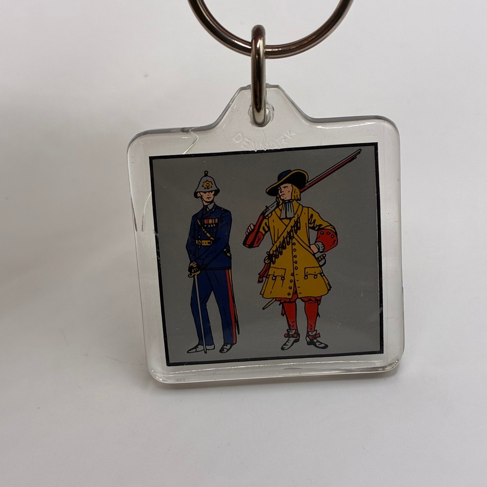 Vintage Royal Marines Gibraltar Per Mare Per Terram Keychain Denmark Military